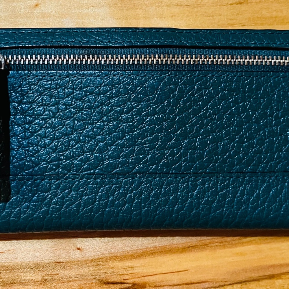 Kate Spade Madison Slim Bifold Wallet Green - Picture 3 of 10